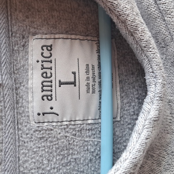 J. America size L woman's Lambeau Field speckled grey hooded sweatshirt - Picture 3 of 5